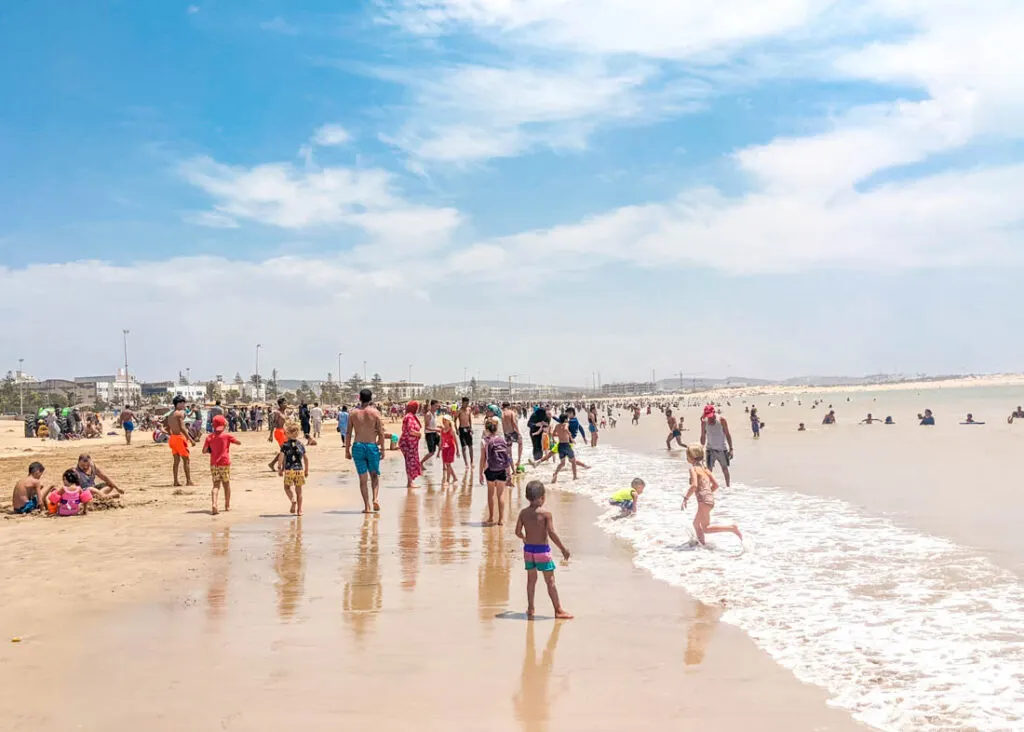 Essaouira beach in July