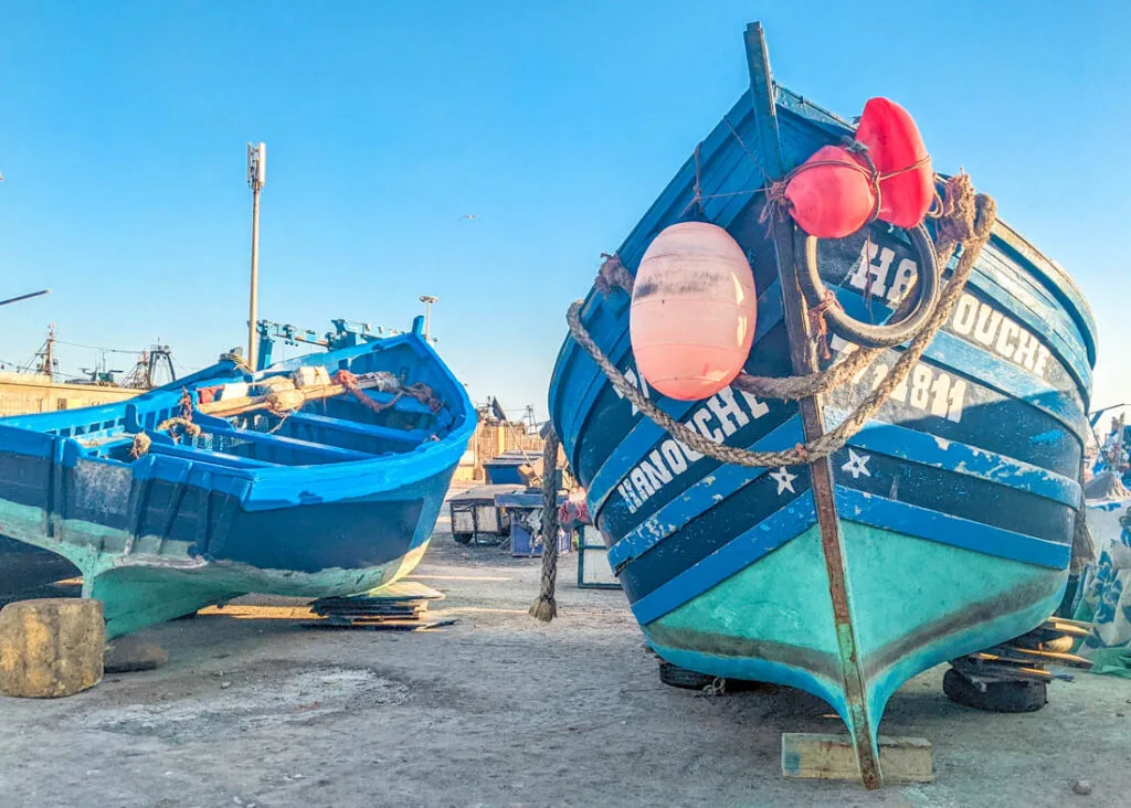 Essaouira fishing boats