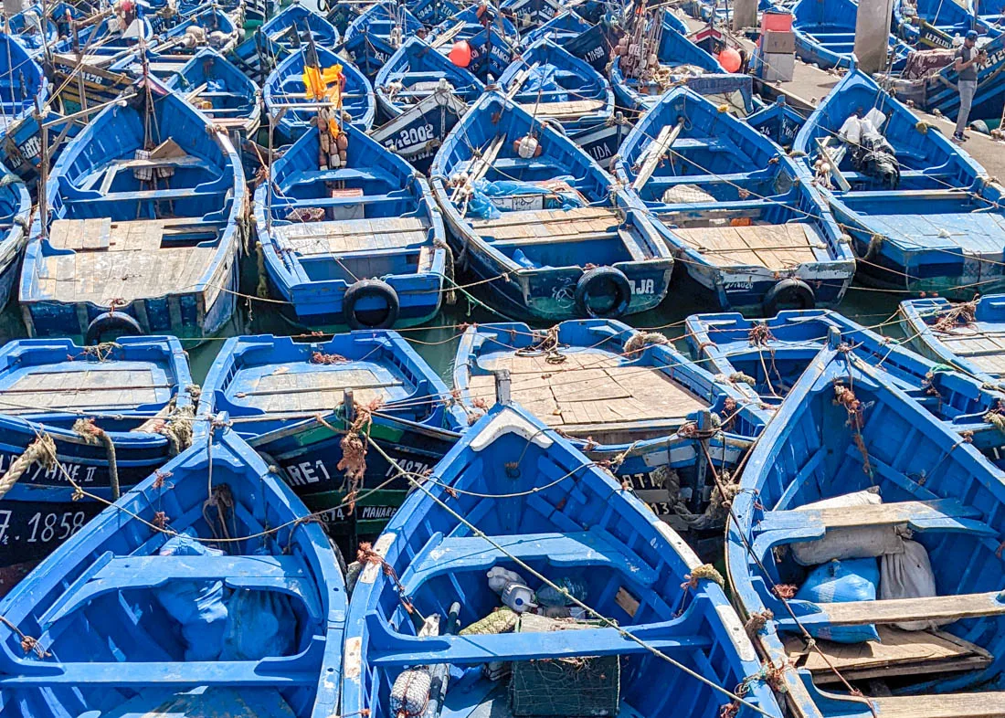 Essaouira fishing boats