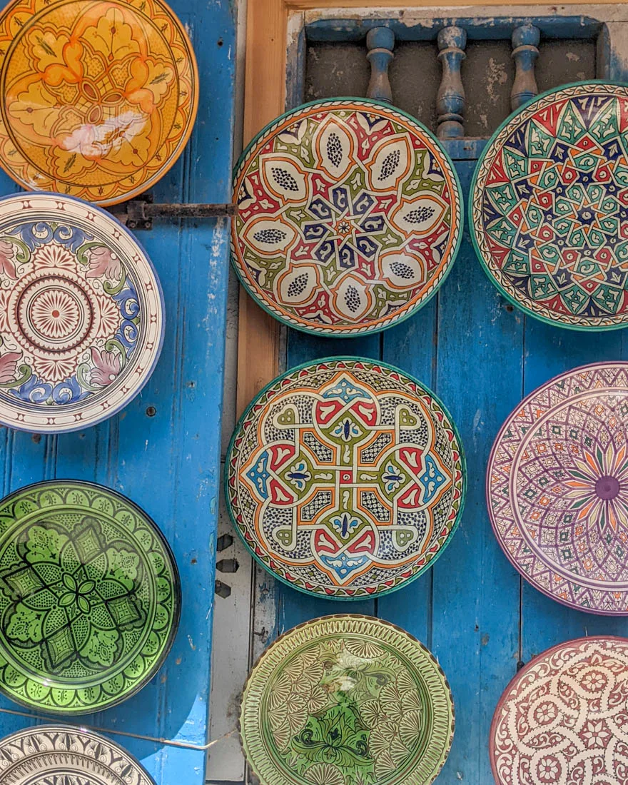 ceramic plates in Essaouria