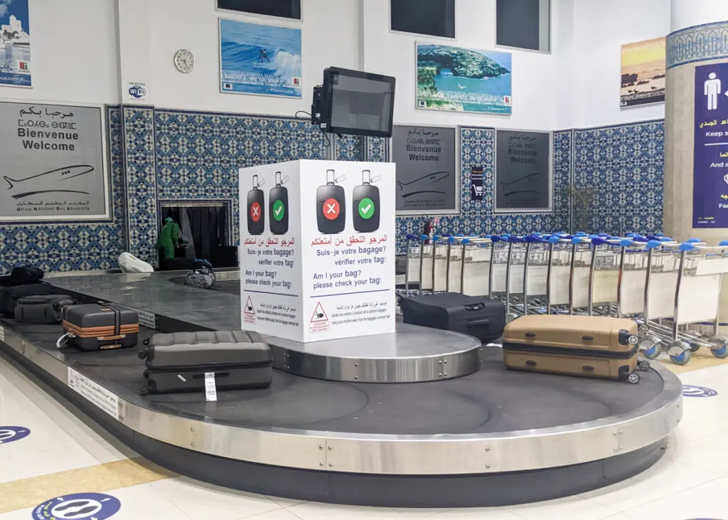 Essaouira airport baggage carousel