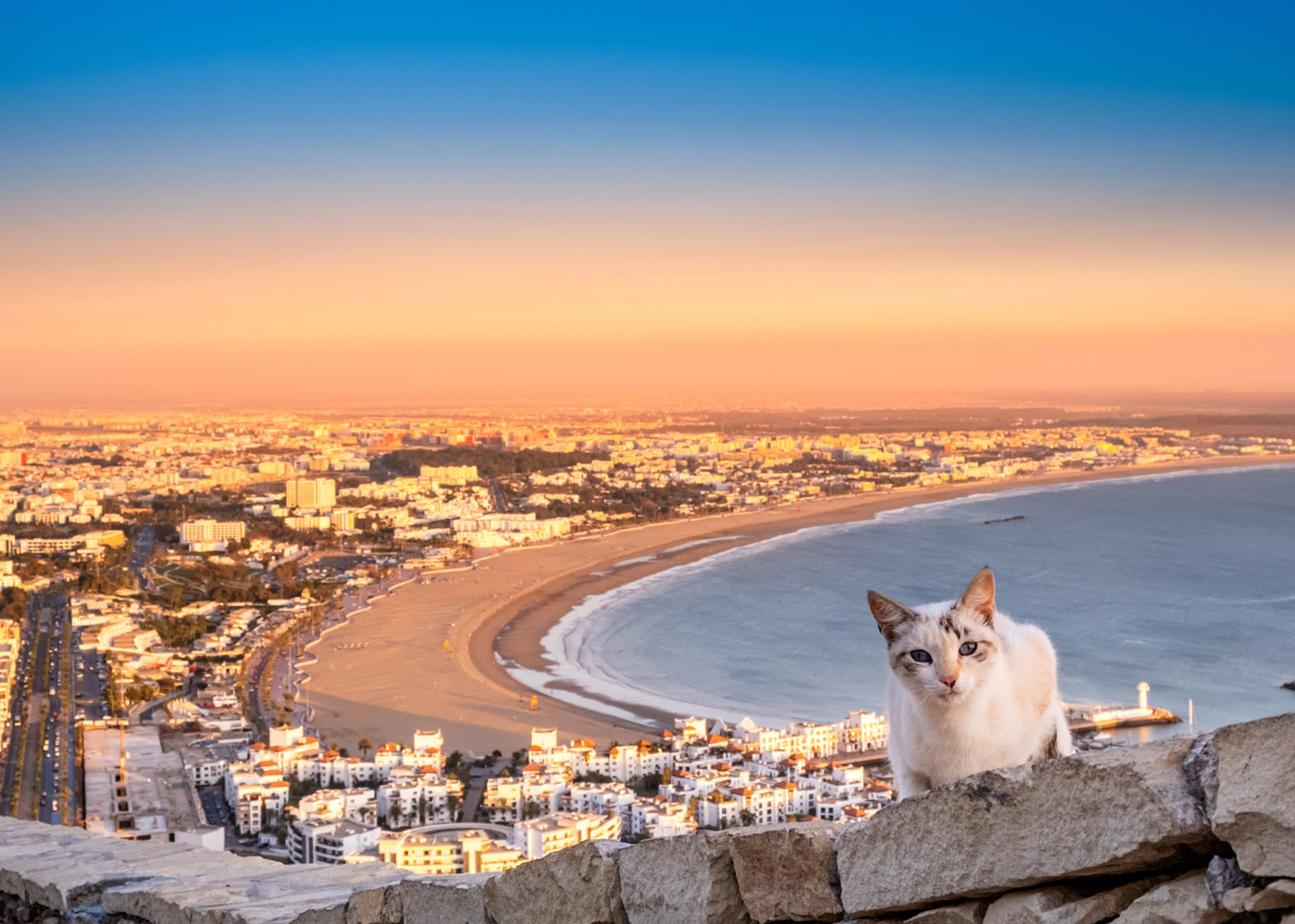 Agadir at sunset